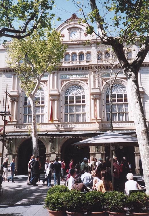 Das Gran Teatre del Liceu an der Rambla dels Caputxins