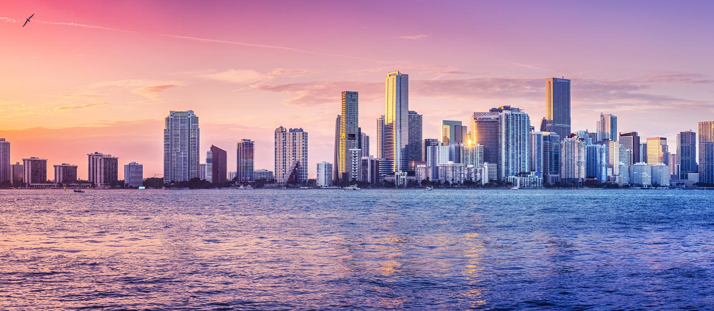 Florida Skyline beim Sonnenuntergang