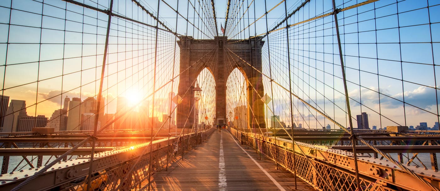 Brooklyn Bridge Sonnenuntergang