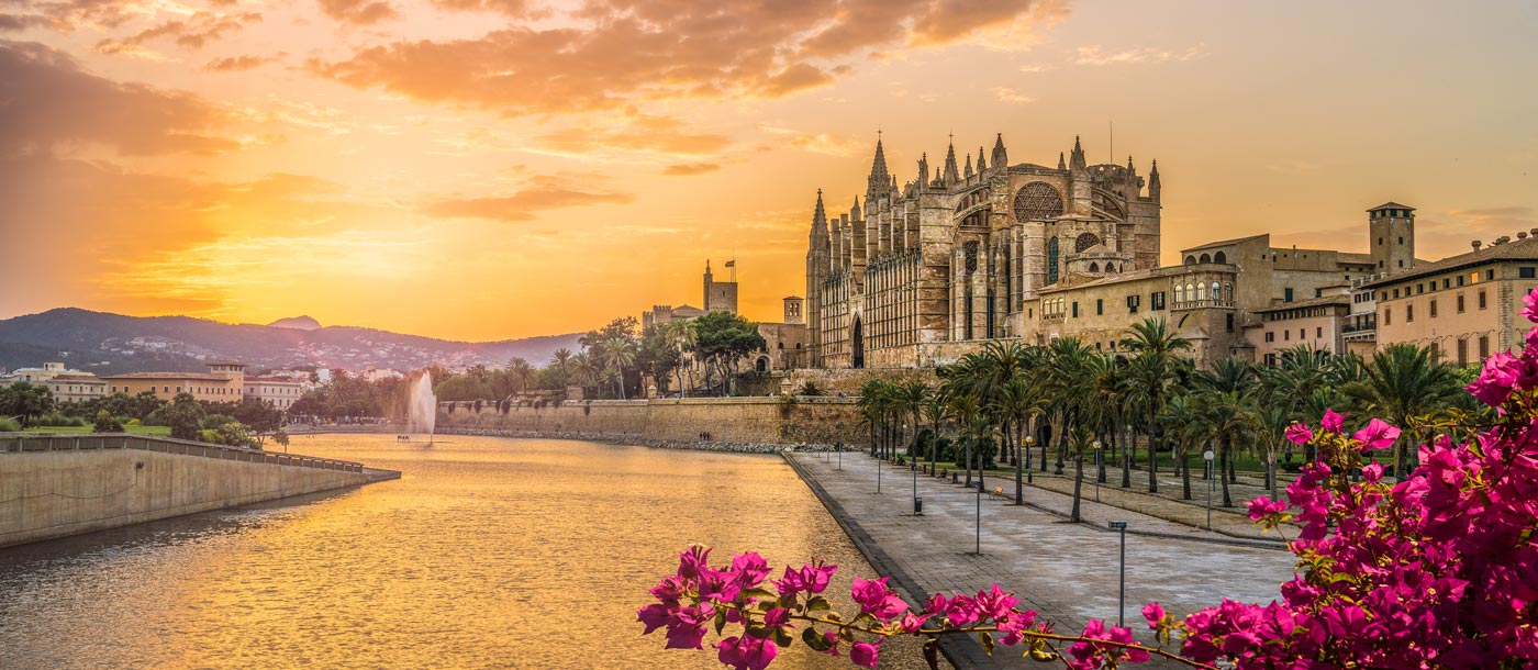 Mallorca Kathedrale beim Sonnenuntergang