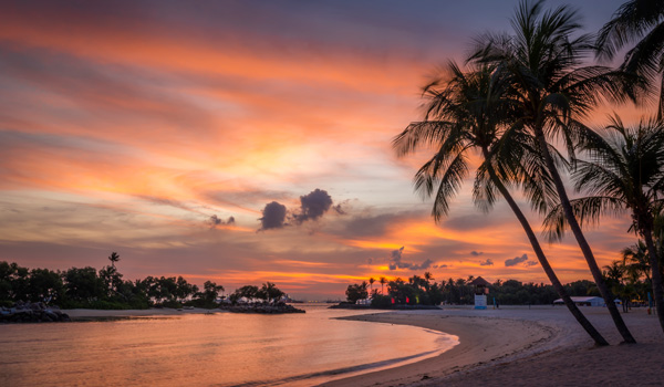 Sentosa-Island-Sunset-ajoure-travel