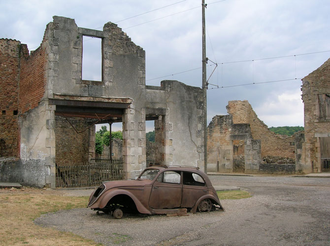 Oradour-sur-Glane in Frankreich