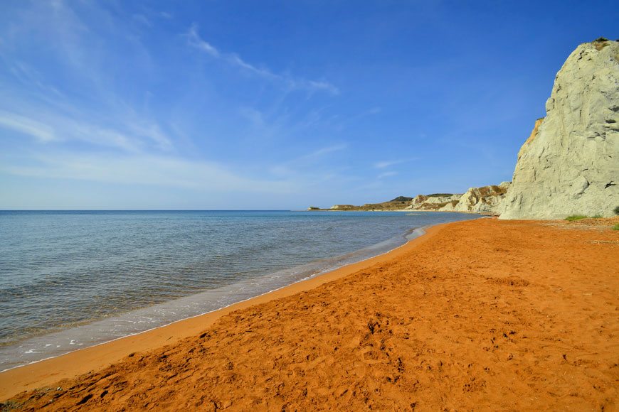 ORANGE Xi Beach, Griechenland