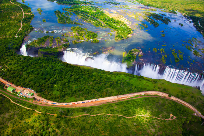 Victoria Falls zwischen Sambia und Simbabwe