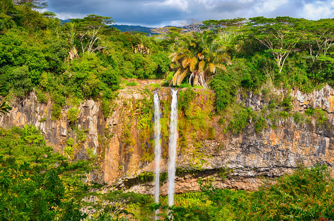 Zwillingswasserfälle von Chamarel auf Mauritius