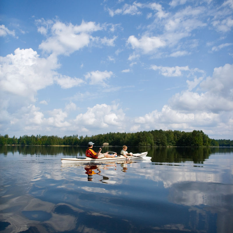 Kanu und Camping in Schweden