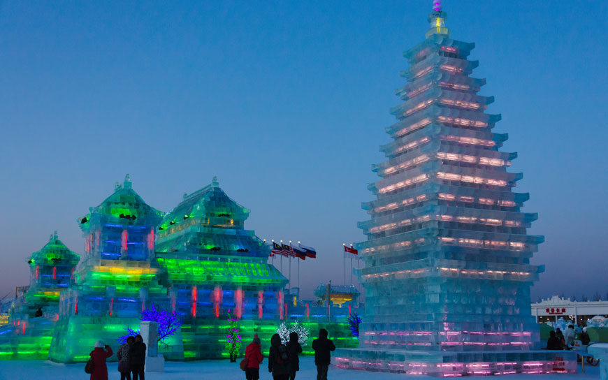 Eisskulpturenfestival in Harbin