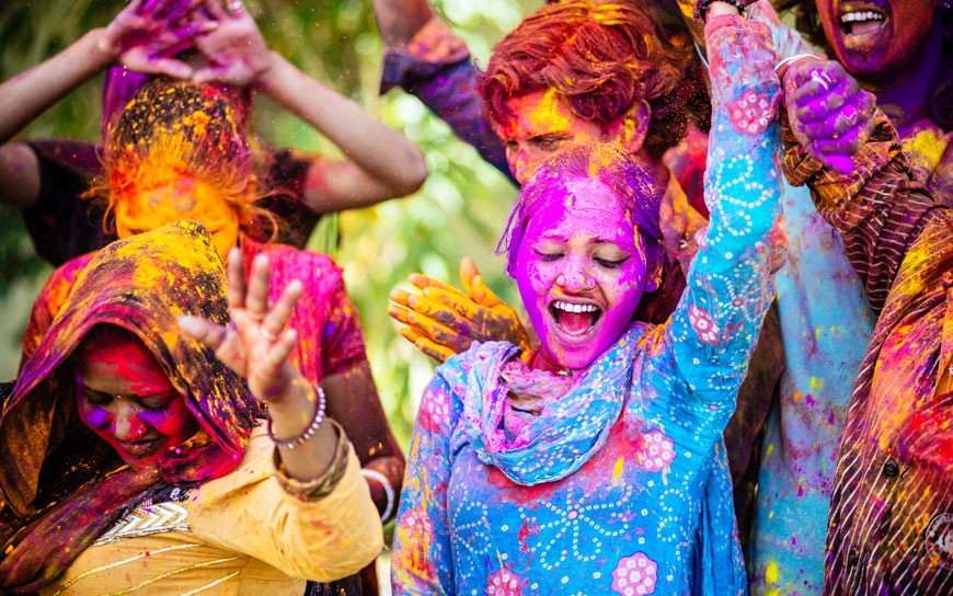 Das Fest der Farben: Holi-Festival