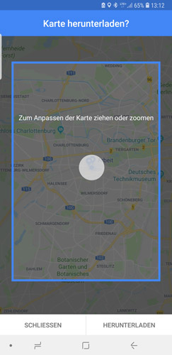 Google-Maps Offline-Karten