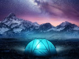 Abenteuer Zelten Milchstraße Skandinavien