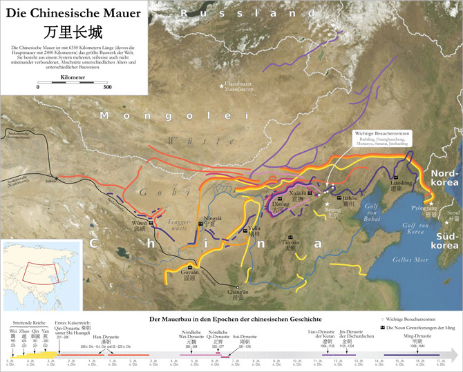 Die Chinesische Mauer Karte