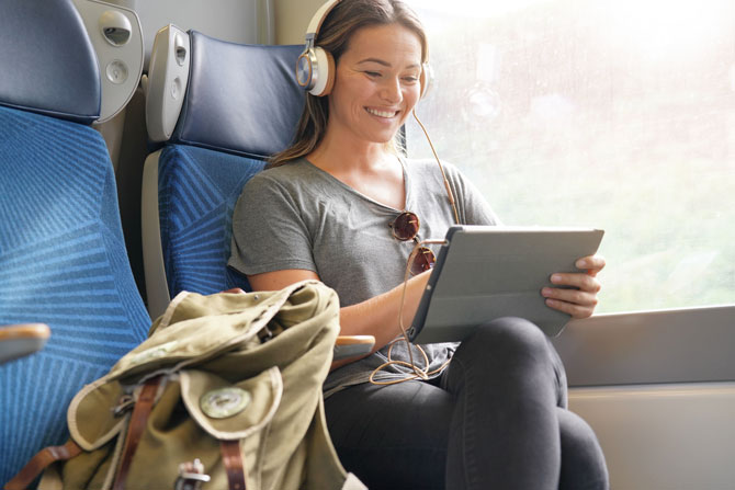 mit der Bahn reisen