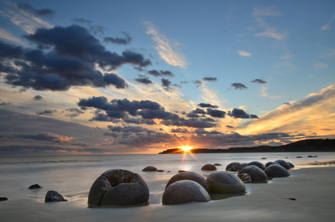 Moeraki Felsen in Neuseeland