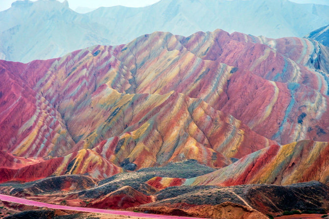 Zhangye Danxia Geopark in China