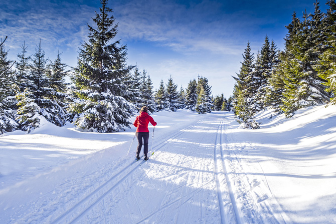 Skifahren im Bayerischen Wald