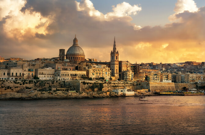 Malta Valetta Stadtmauer