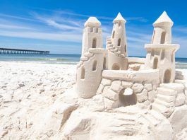 Panama Strand Schloss