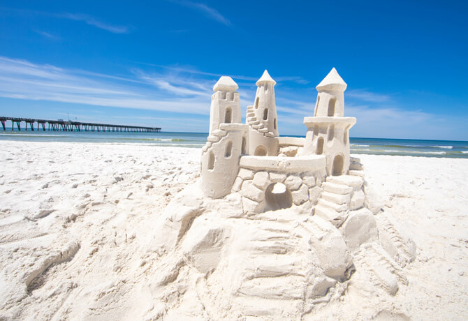 Panama Strand Schloss