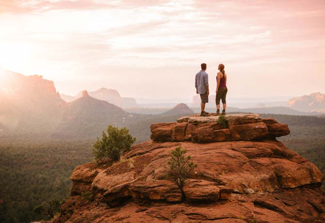 Sedona Rocks mit Blick vom Enchantment Resort