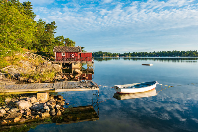 Schweden Haus am See