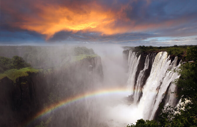 Viktoriafälle Zambia Afrika