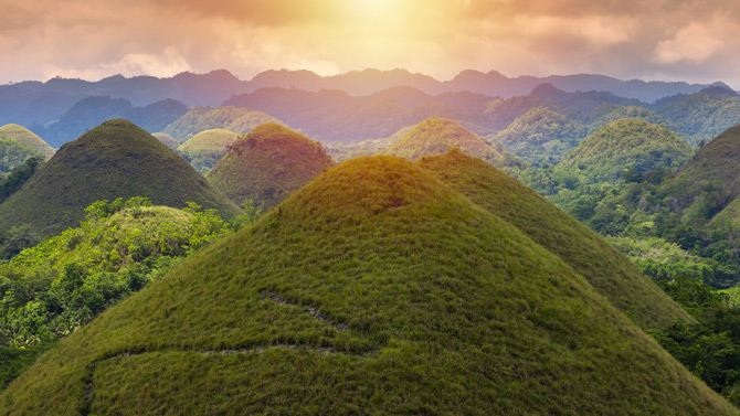 Chocolate Hills Philippinen