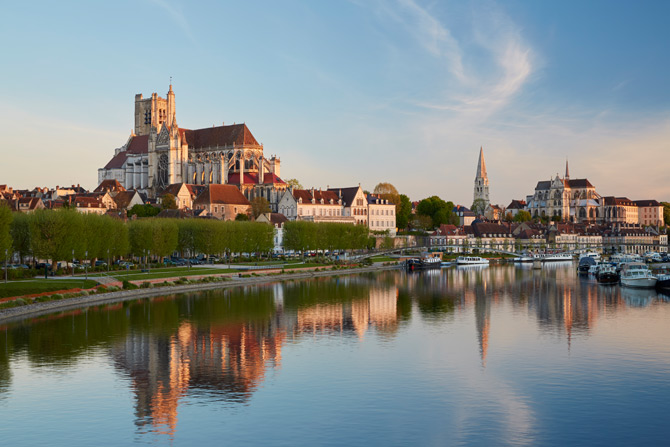 Sonnenaufgang in Auxerre