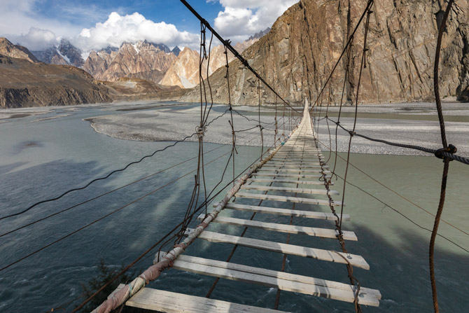 Hussaini Brücke in Pakistan