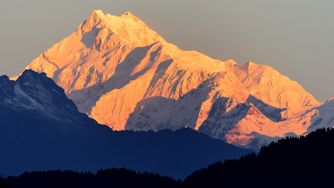 Der Berg Kangchenjunga