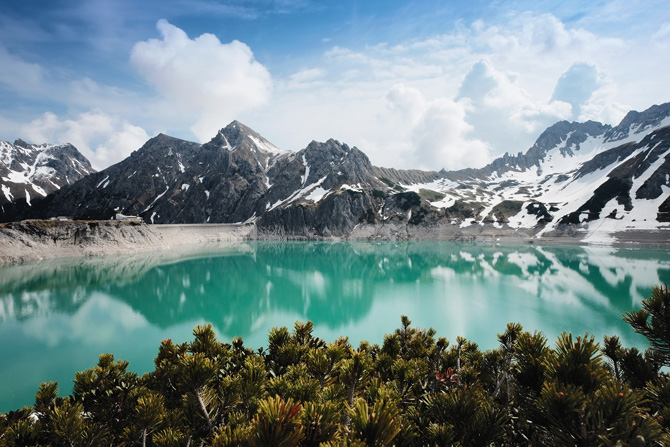 Lünersee in Österreich