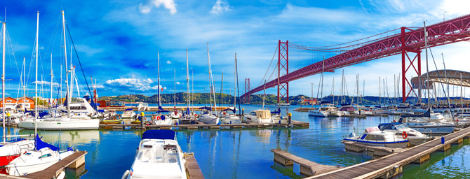 Der Hafen von Lissabon