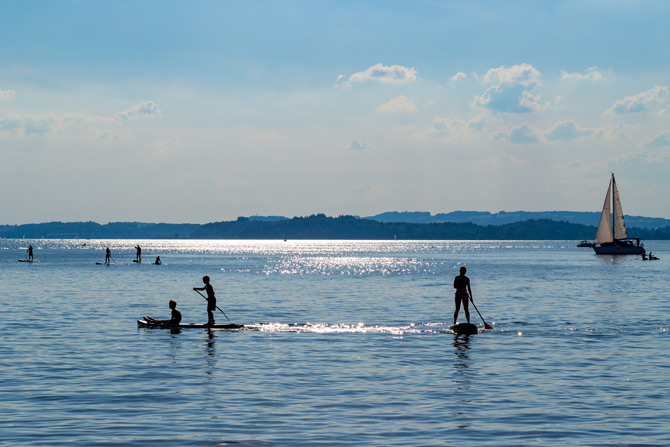 Wassersport am Chiemsee