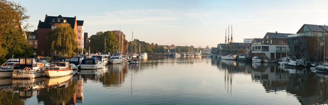 Die Stadt Leer in Ostfriesland