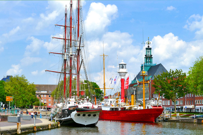 Die Stadt Emden in Ostfriesland