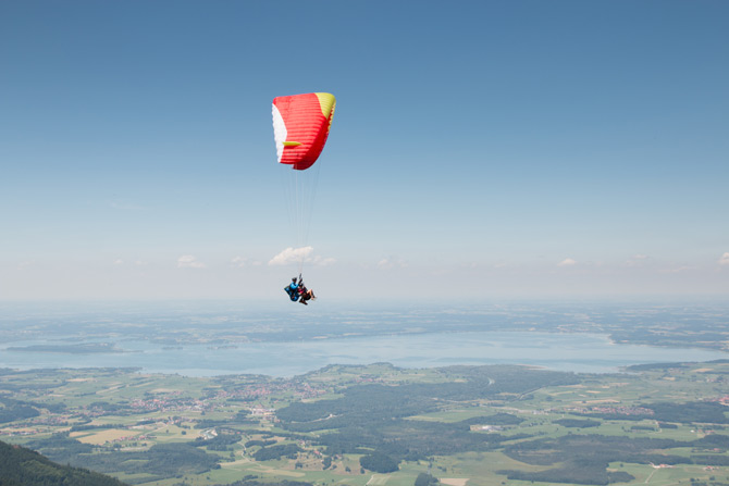 Parasailing am Chiemsee