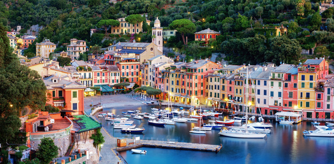 Portofino Panorama Vogelperspektive