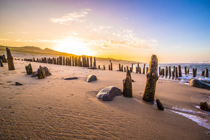 Strand auf Sylt beim Sonnenuntergang