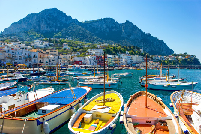Der Hafen von Capri
