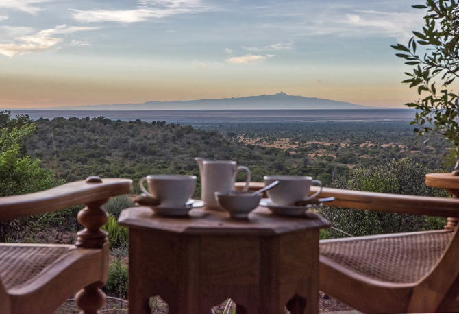 Frühstück im Mugie House mit Ausblick