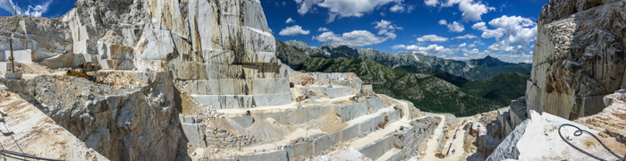 Marmor-Steinbruch in Carrara